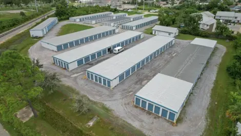 Aerial view of Gulf Coast Self Storage 19th Street.