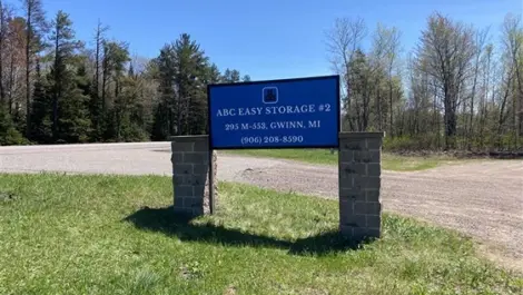 ABC Easy Storage #2 signage on grass in front of entrance