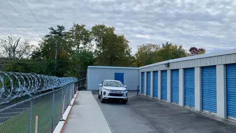 Exterior of outdoor units at Volunteer Storage Knoxville West facility.