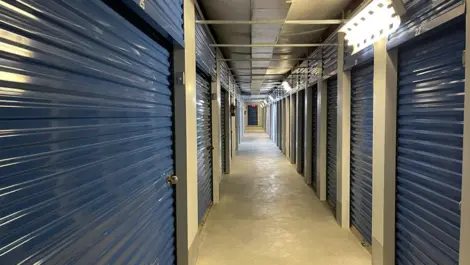 View of indoor storage units at Volunteer Storage Knoxville West facility.