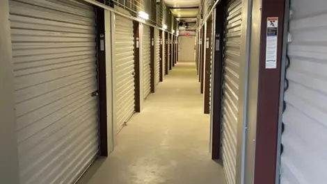 Indoor storage at MRC Self Storage facility.