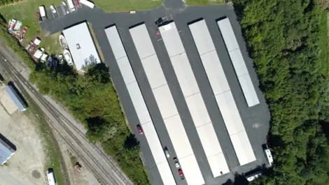 Aerial view of Murphy's Self Storage facility.