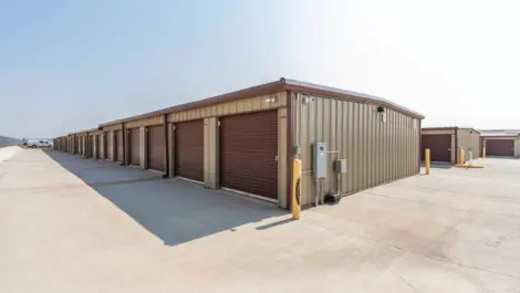 Rows of storage units at Osprey Storage Industrial