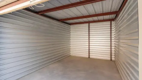 View of clean storage unit at Osprey Storage Industrial facility.