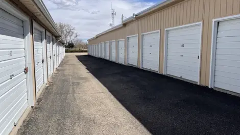 Rows of storage units at Osprey Storage Pueblo