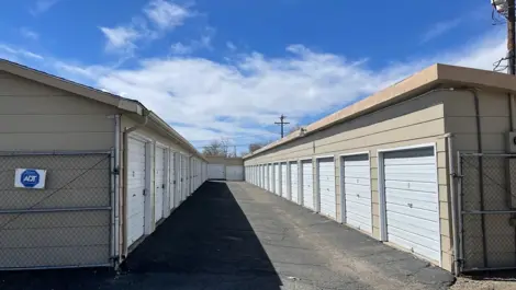 Rows of storage units at Osprey Storage Pueblo