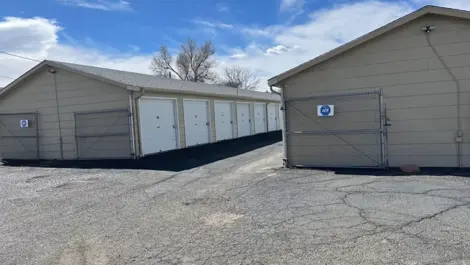 Rows of storage units at Osprey Storage Pueblo