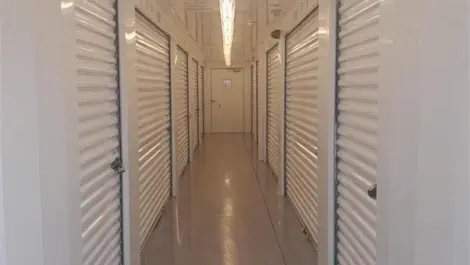 View of indoor storage units at PG-17 Storage facility.