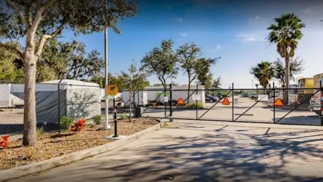 Gated entrance at PG-17 Storage facility.