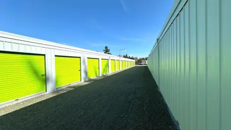 Exterior of rows at Sales Road Storage facility.