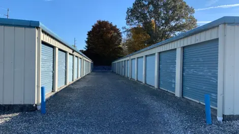 Spacious layout of outdoor storage at Volunteer Storage Seymour.