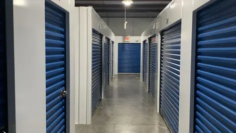 Indoor storage units at Volunteer Storage Solway facility.