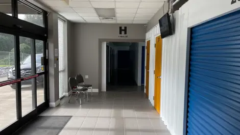 Indoor storage units at Volunteer Storage Solway facility.