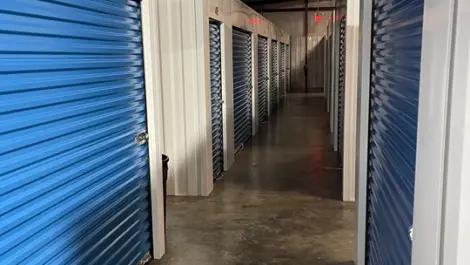 Indoor storage units at Volunteer Storage Solway facility.