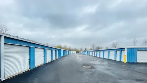 Outdoor storage units at Hugill Self Storage East.