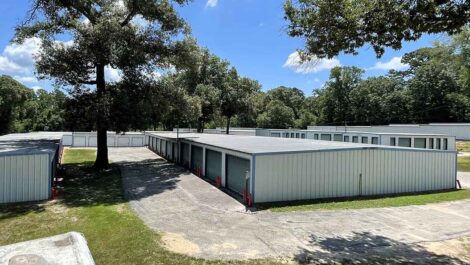Exterior of storage units at Osprey Storage Huntsville.