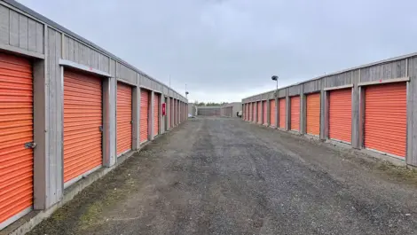 Outdoor storage units at Dimond Mini Storage