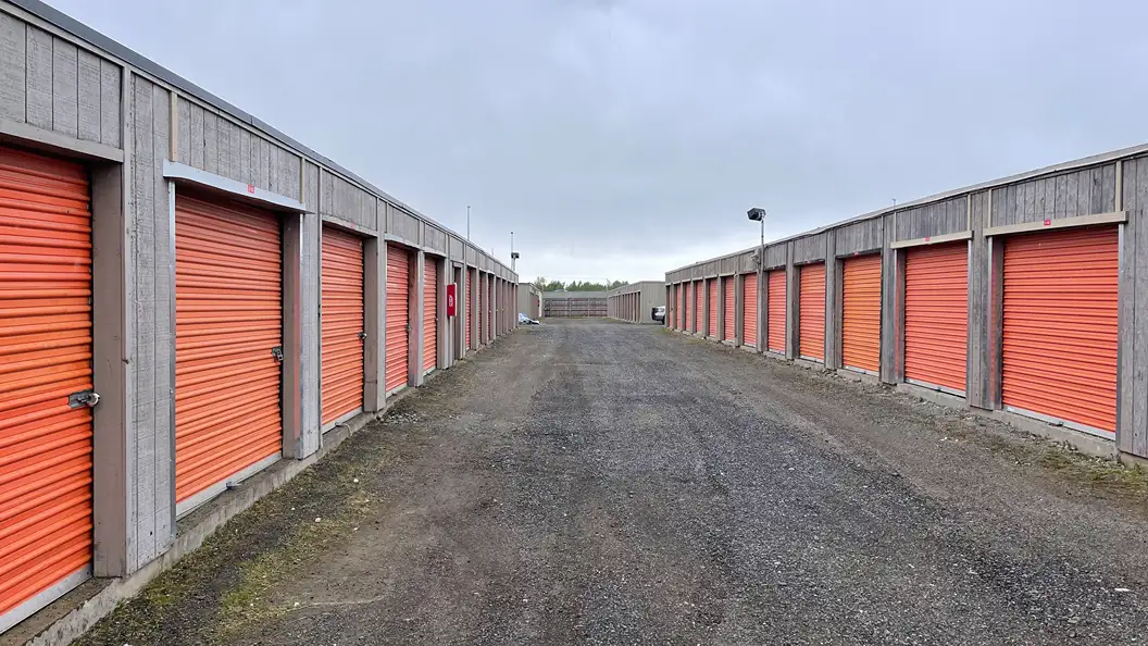 Outdoor storage units at Dimond Mini Storage