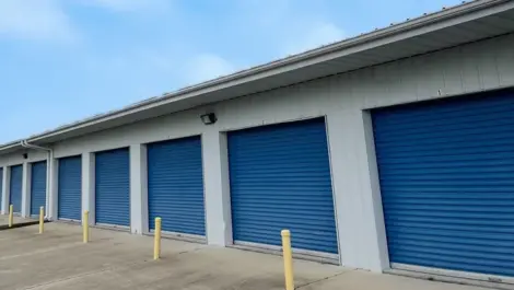 Woodridge Mini Storage outdoor units on a sunny day